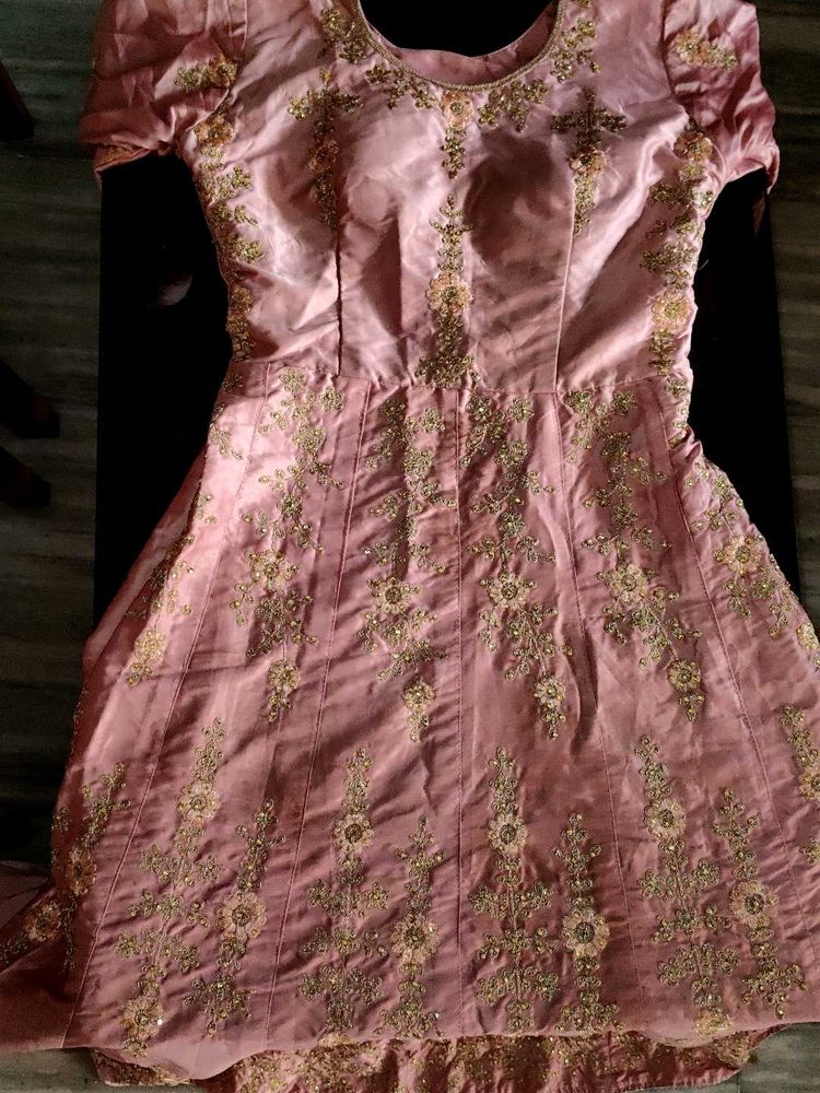 Embroidered Anarkali With Dupatta (Women&#39;s)