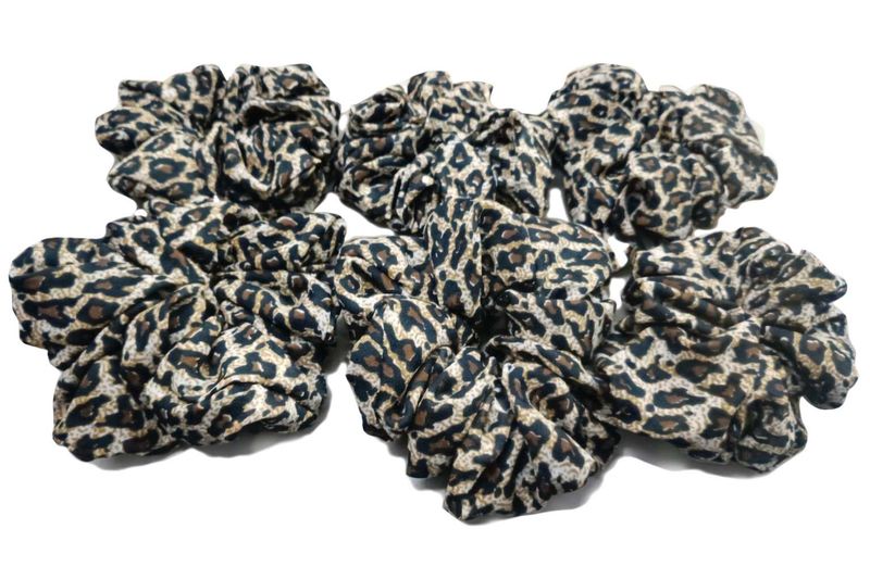 Leopard Print Scrunchies