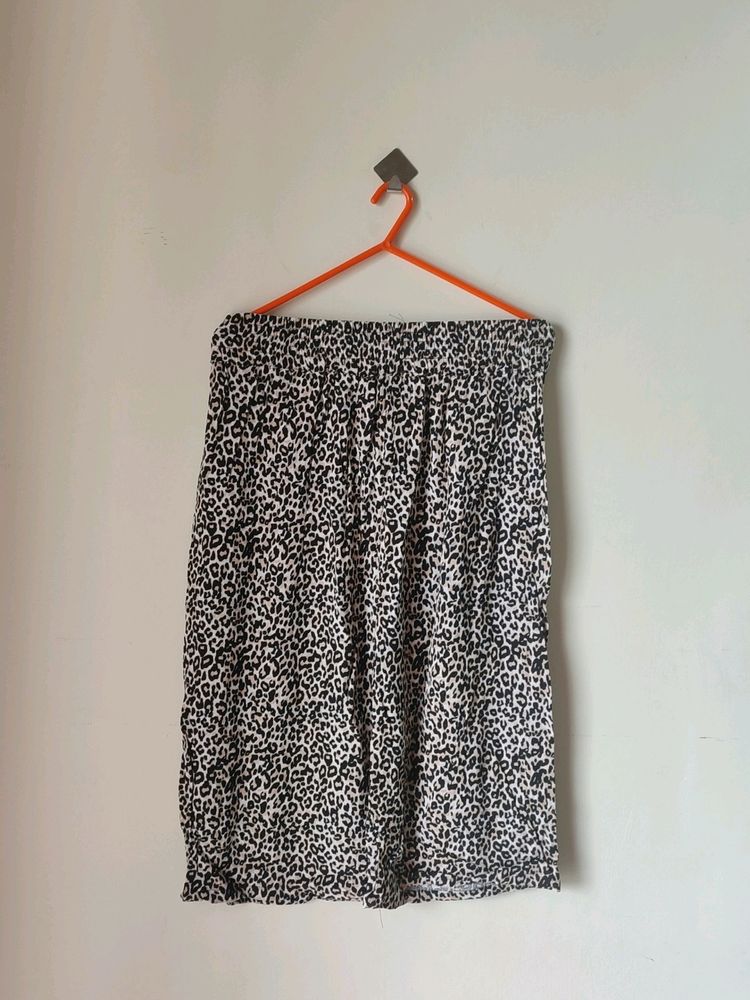 Leopard Print Half Pant