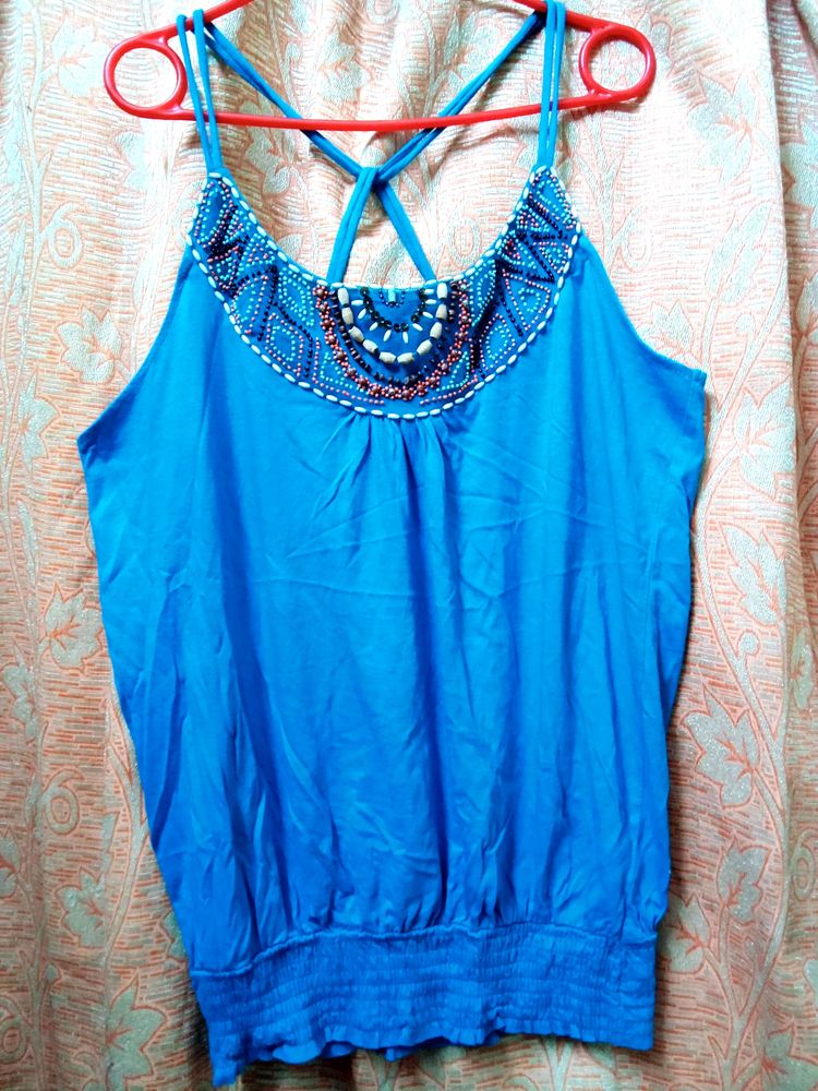 WESTERN BLUE 💙 TOP 😀