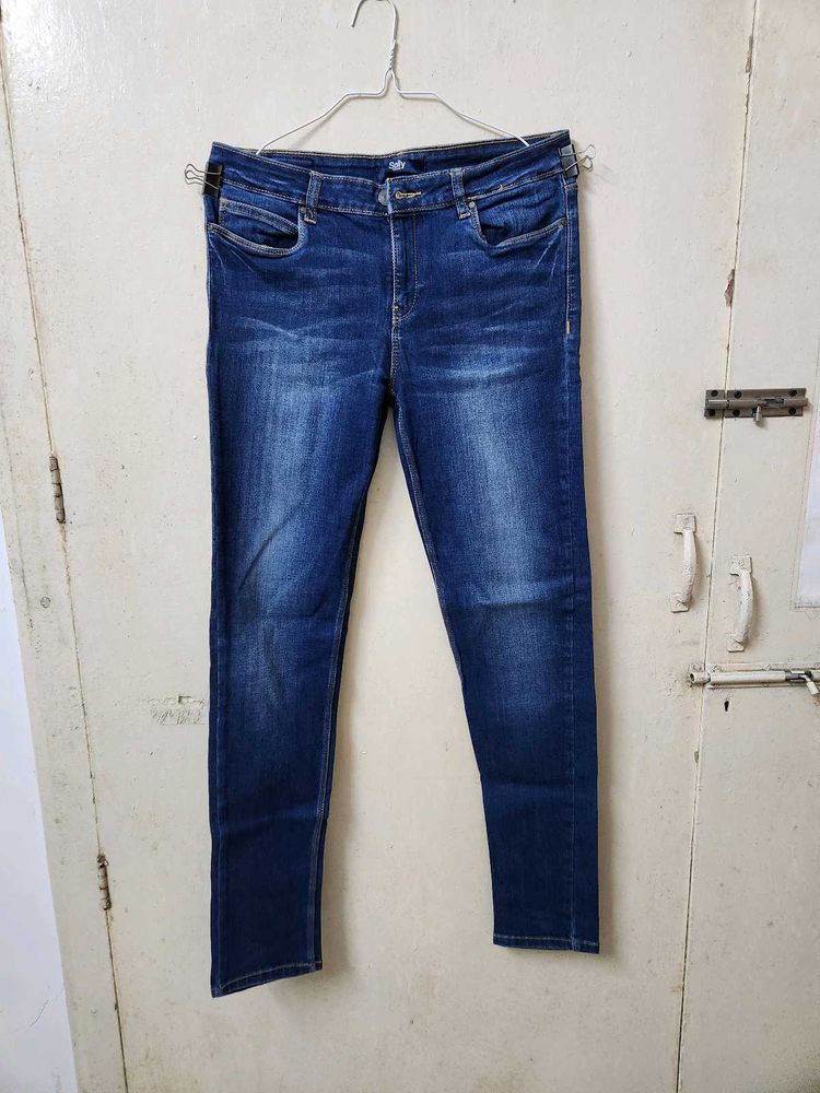 Allen Solly Women Navy Skinny Fit Darkwash Jeans