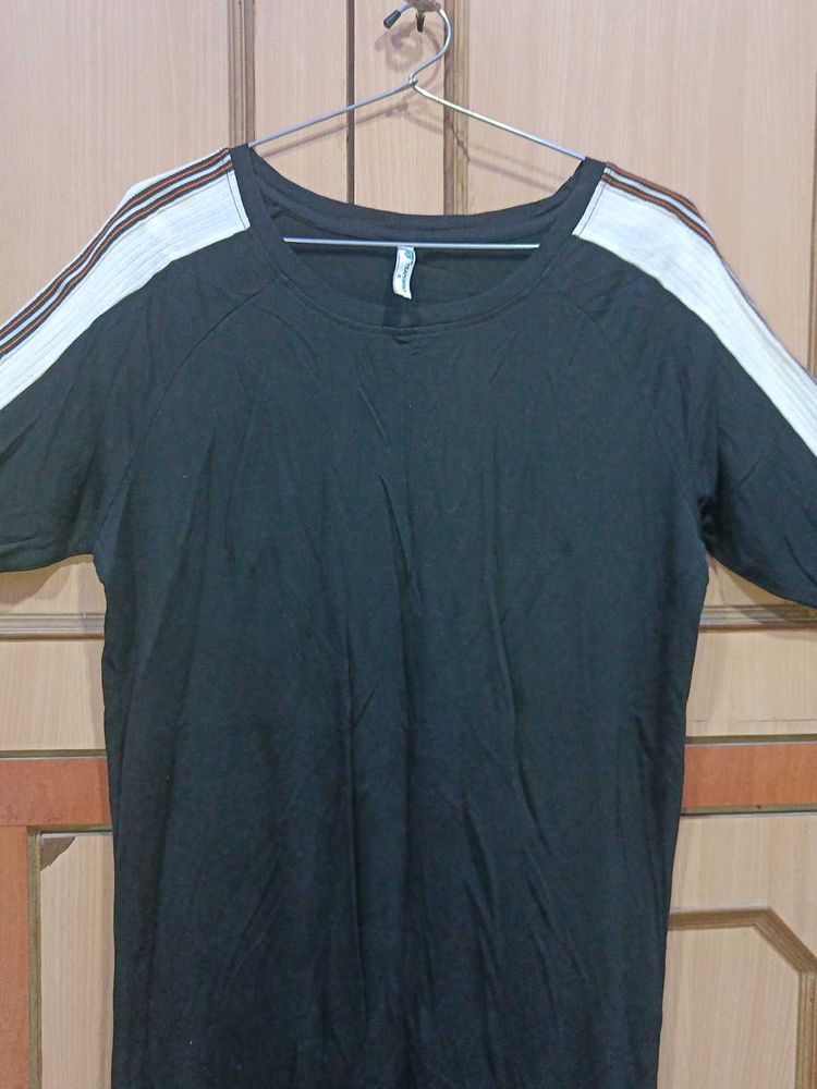 Casual Black Midi Dress