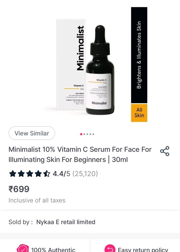 Minimalist Vitamin C Face Serum