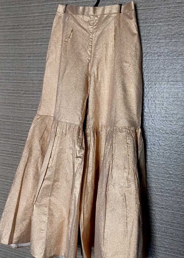 Light Gold Gharara Pant