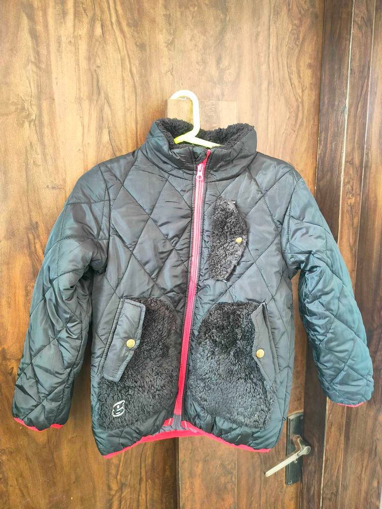 Stylish Boys Black Quilted Jacket