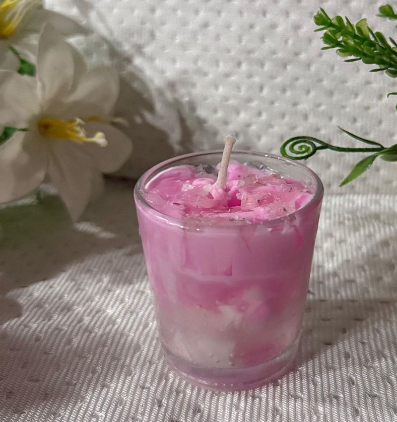 Pink Scented Candle