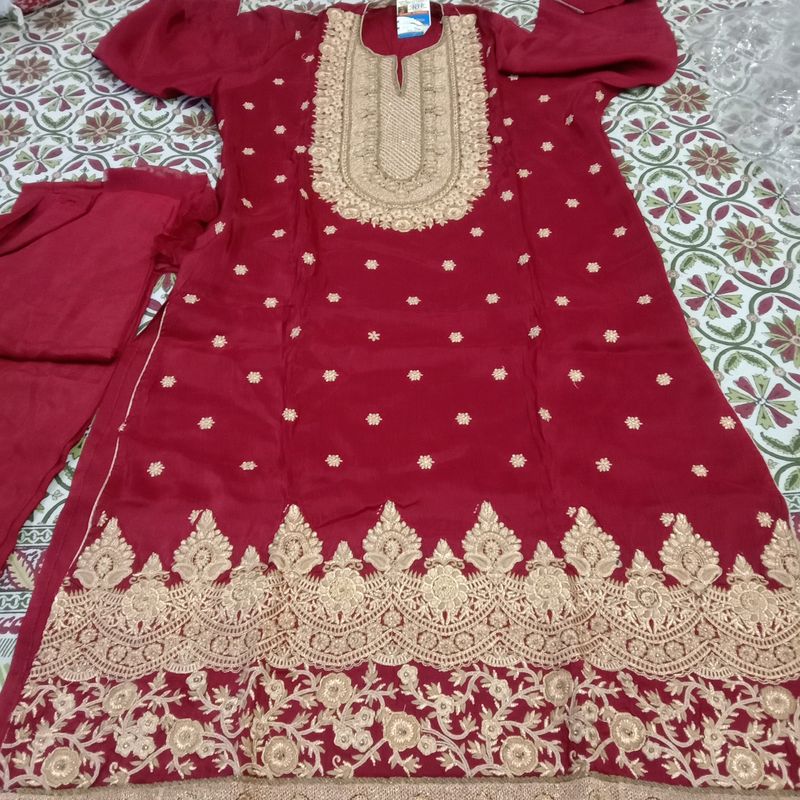 Red Suit For Bride