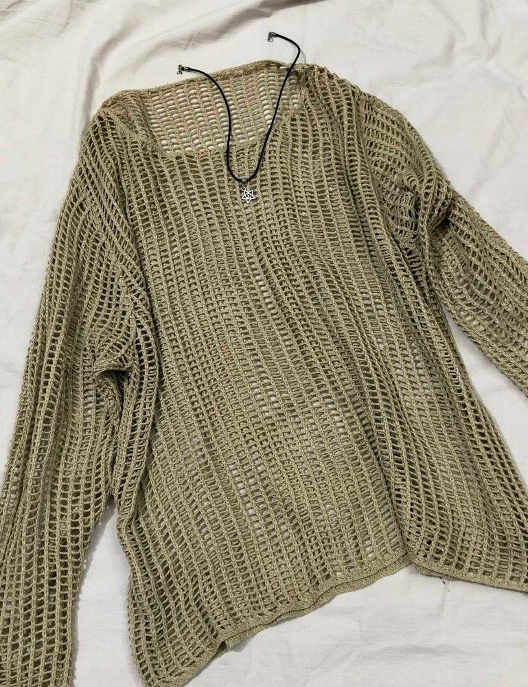 Crochet Knit Sweater