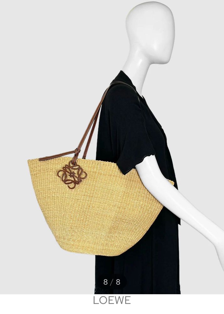 Loewe Inspired Woven Handbag