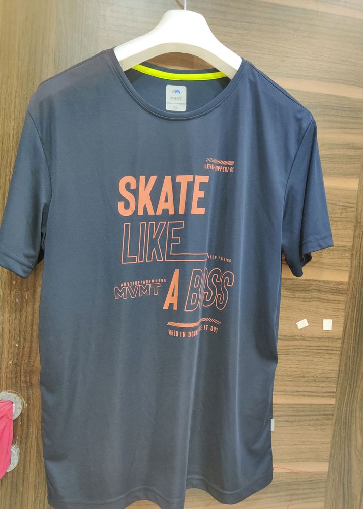 MVMT Typographic Print Slim Fit Crew Neck Tshirt