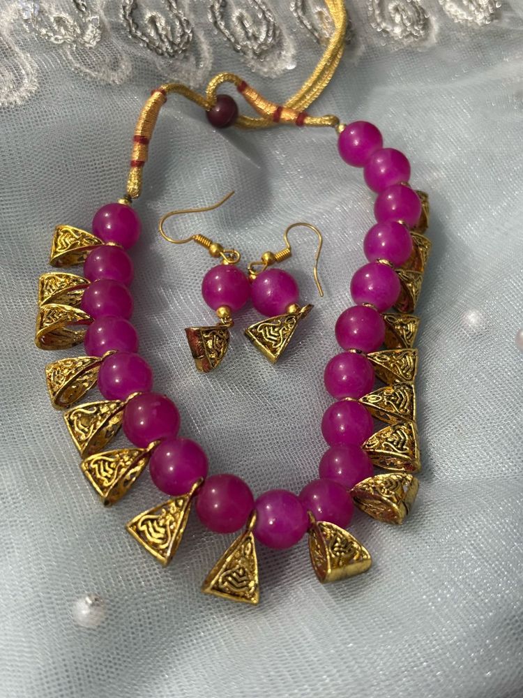 Pink Jewellery Set
