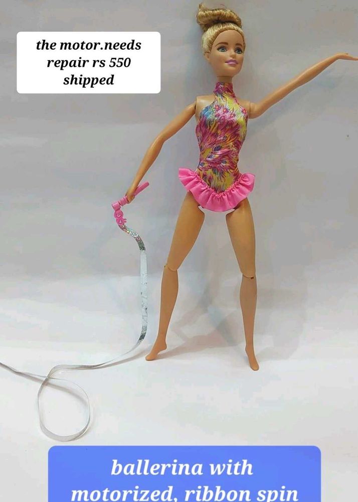 Barbie Ballerine Doll With Ribbon Spin