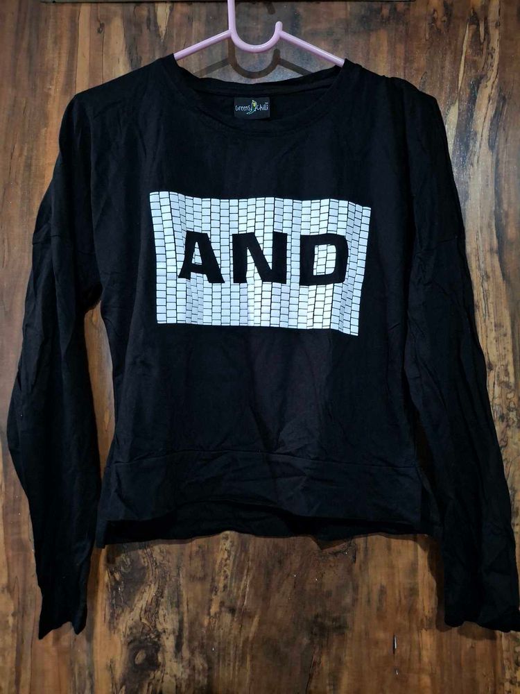 AND Black Long Sleeve Top