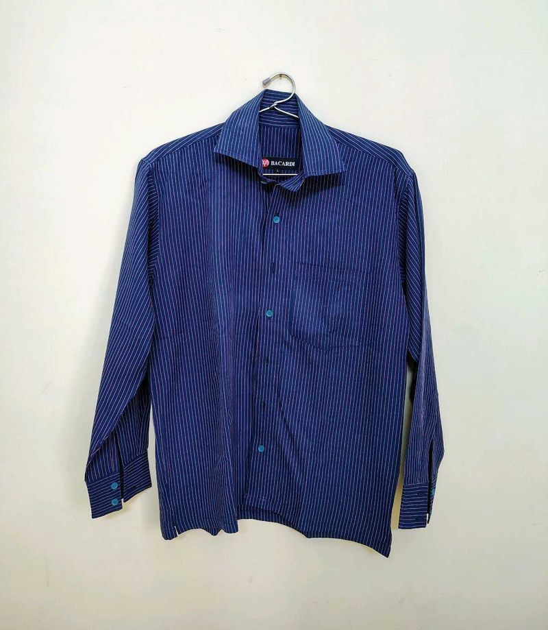 Striped Blue Formal Shirt