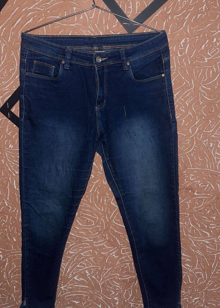 Dark Blue Denim Jeans