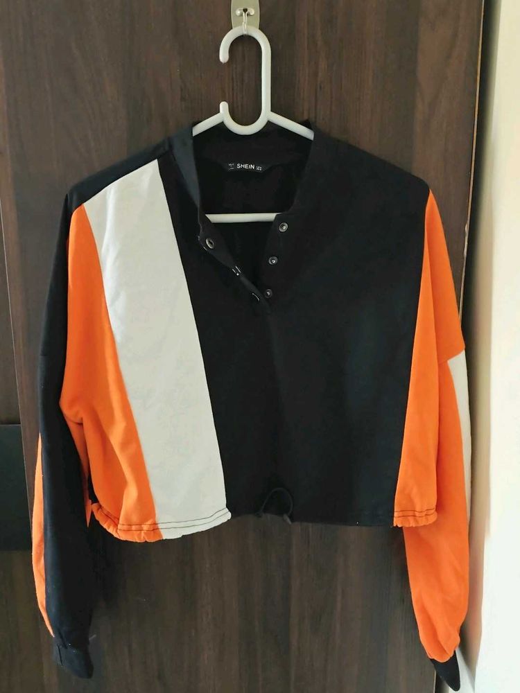 Shein Color Block Crop Top
