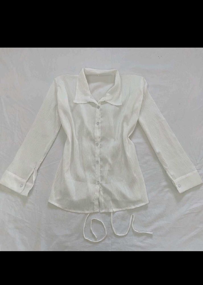 White Long Sleeve Top