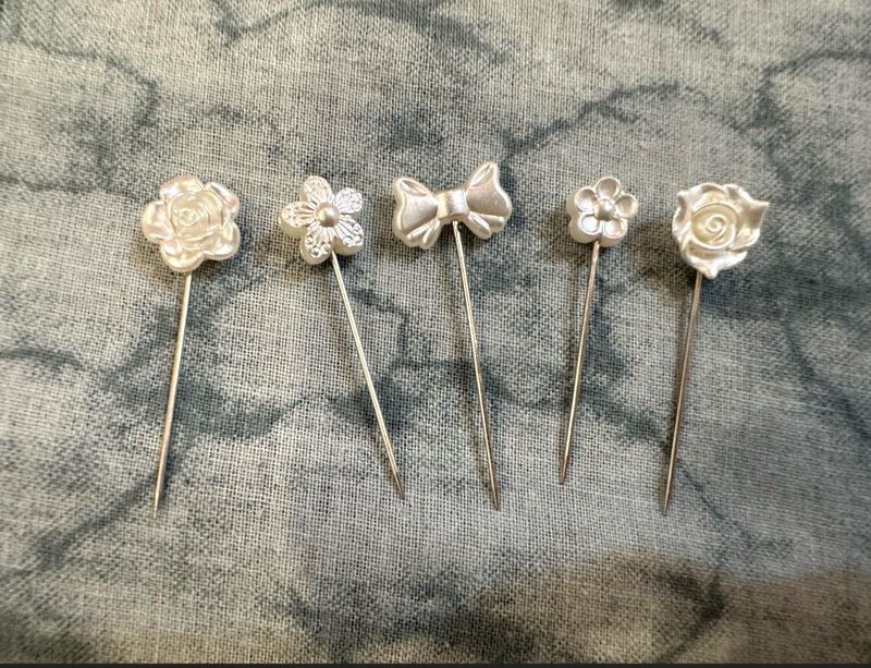 Hijab Pearl Pins | Vintage Floral Lapel Pin