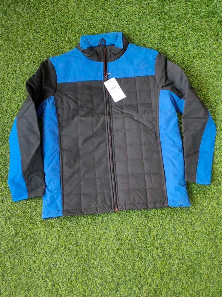 Heavy Quality Blue &amp; Black Color  Puffer Jacke