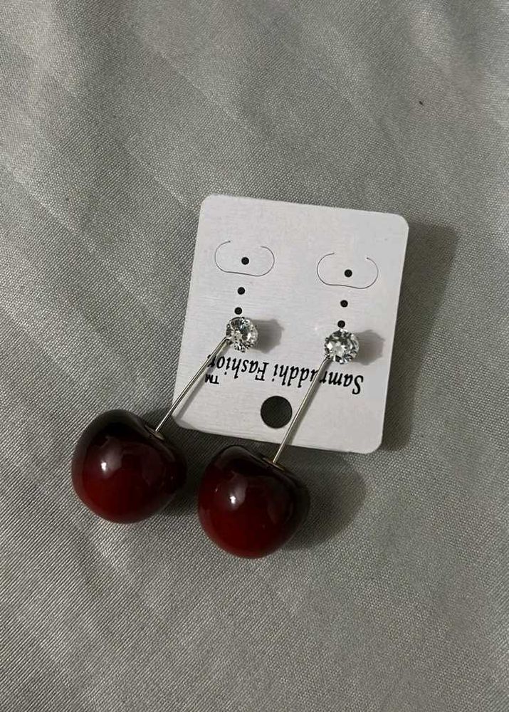 Cherry Drop Earrings