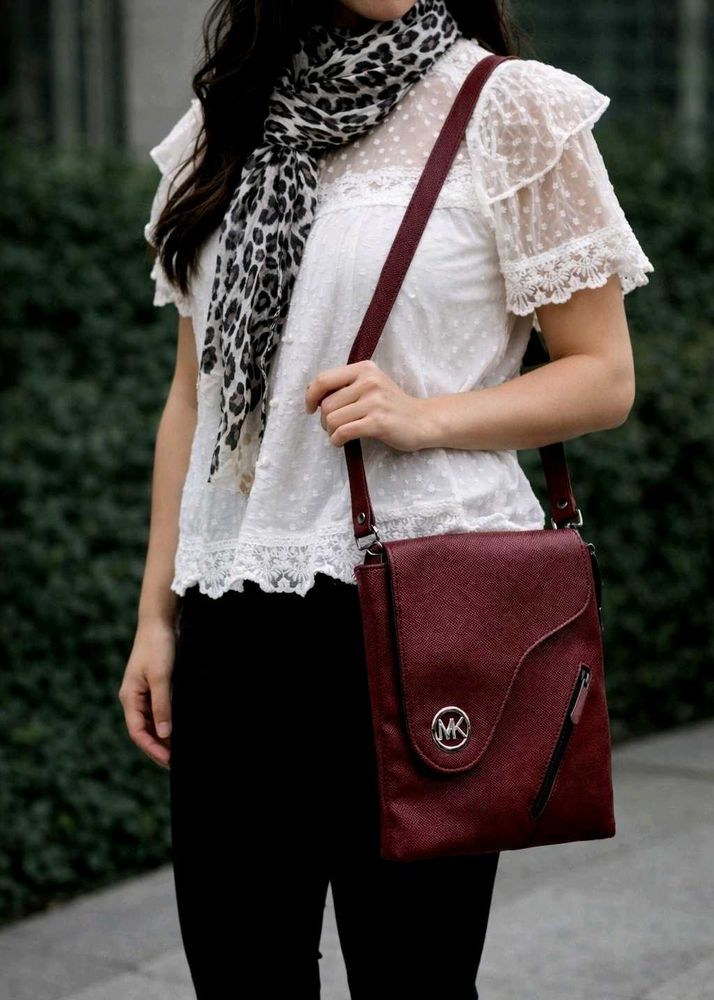 Michael Kors Red Sling Bag 👜