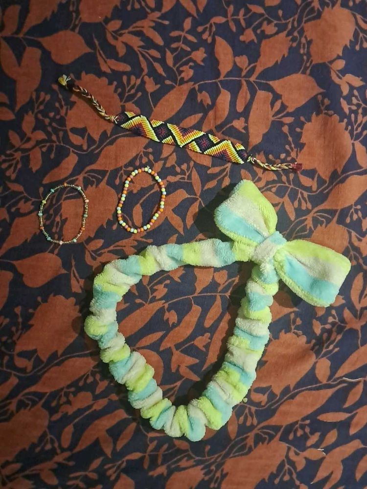 Multi-colored Bracelet &amp; Headband