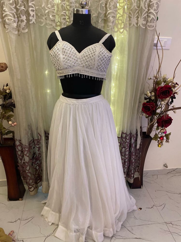 White Lehenga Choli