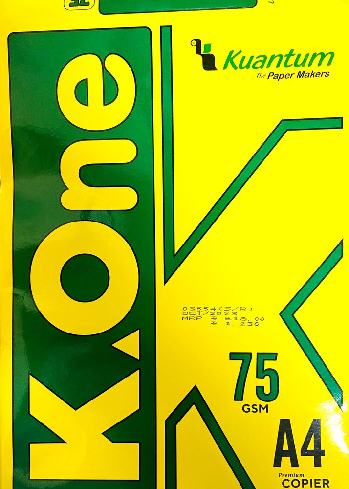 Kone K-One A4 75 GSM 500 Sheets White Copier Paper