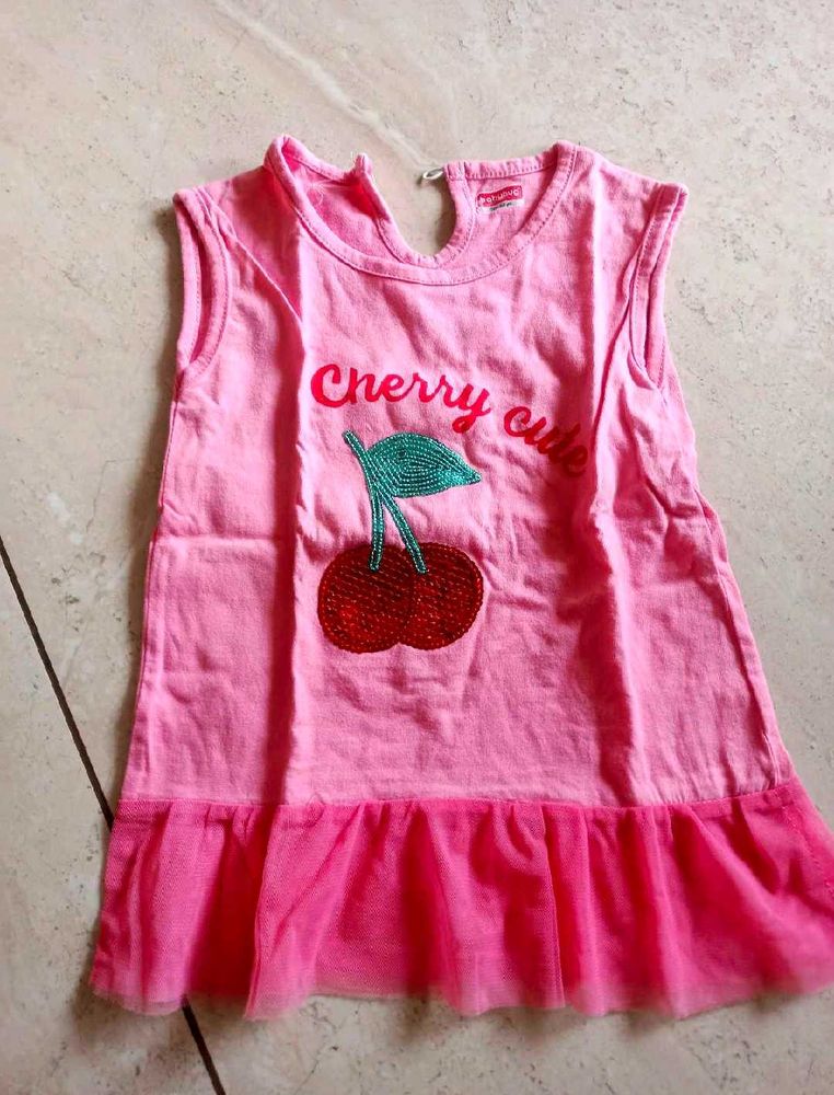 Cute Cherry Pink Dress