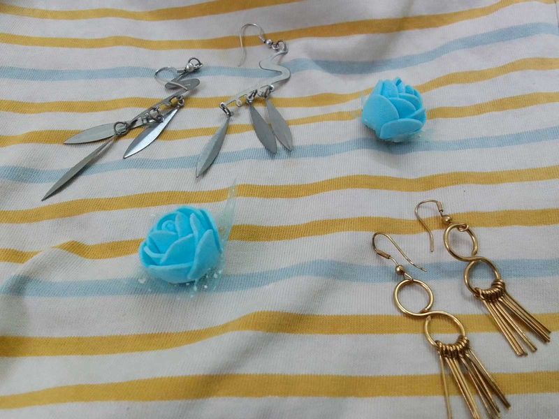 Gold &amp; Silver Earrings