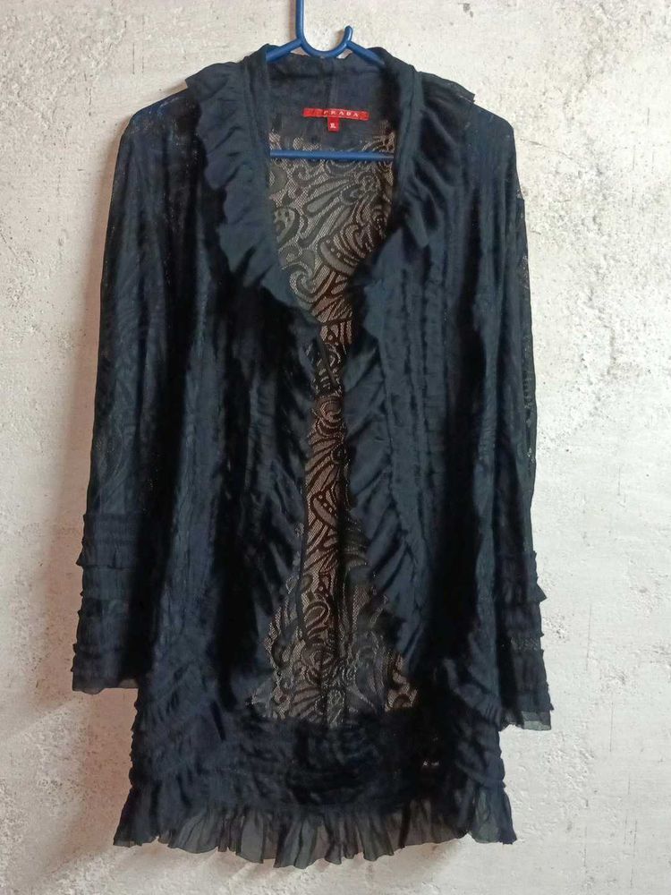 Women&#39;s See-through Fashion Lace Shrug Black 🖤