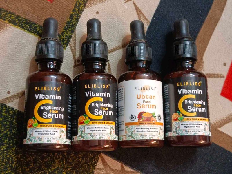 (Pack of 4) Elibliss Vitamin C + Ubtan Face serum