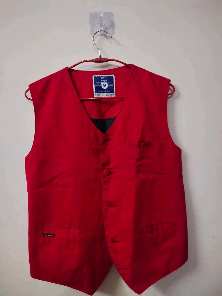 Red Formal Vest