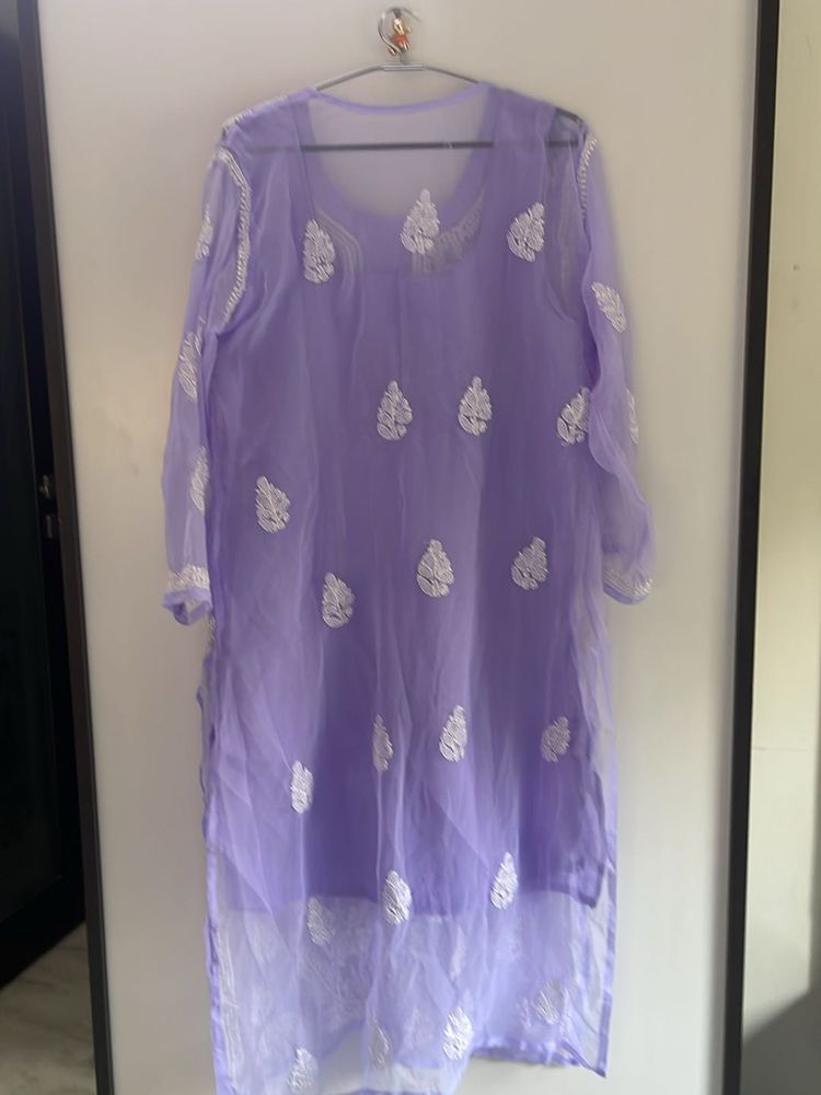 Unused Chikankari Kurti With Inner