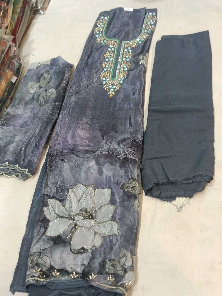 Elegant Embroidered dress material