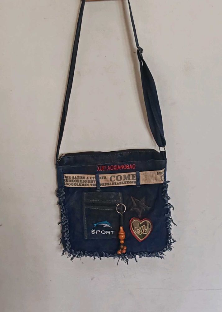 Denim Handmade  Crossbody Bag