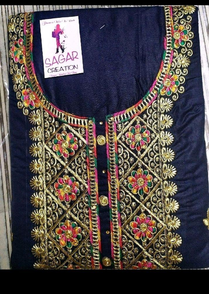 Embroideryb Suit Front Design Bottom 2.50Salwa