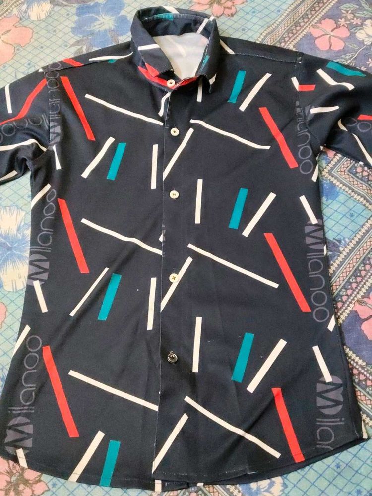 Vintage Milanoo Patterned Shirt