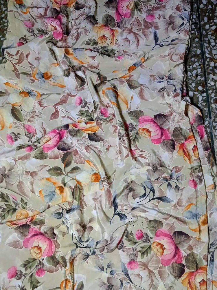 Multi Colour Silk Suit