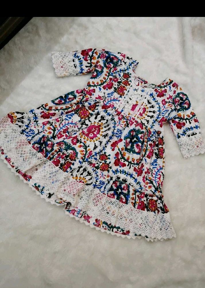 Lace Tunic Or Short Kurti