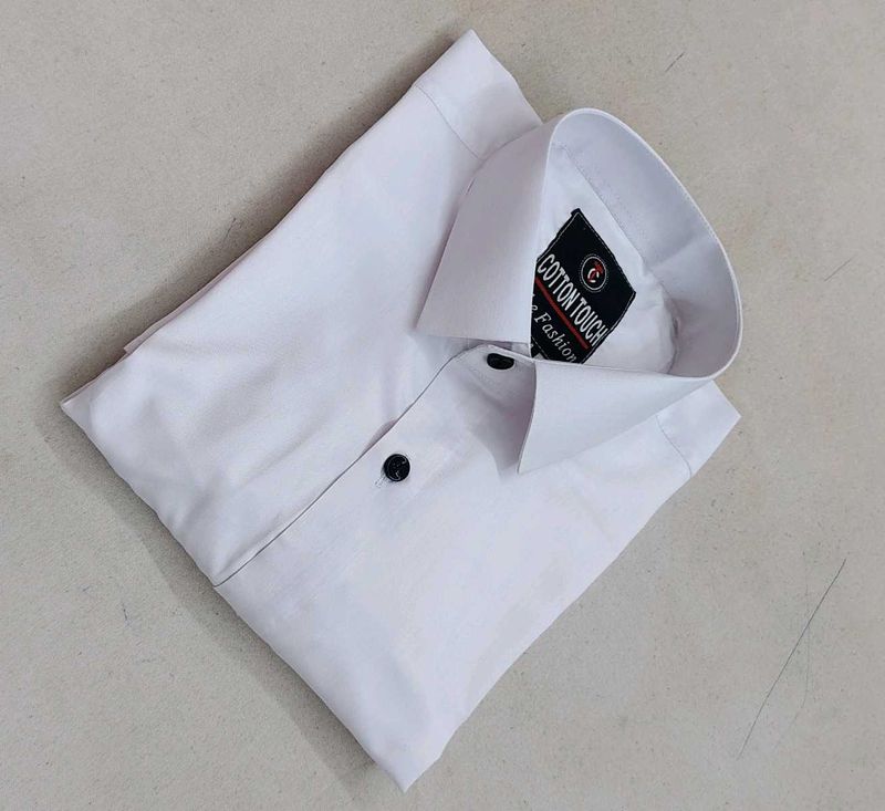 Cotton Touch White Dress Shirt