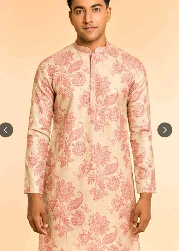 Floral Print Men's Kurta | Diwas by Manyavar | Siz