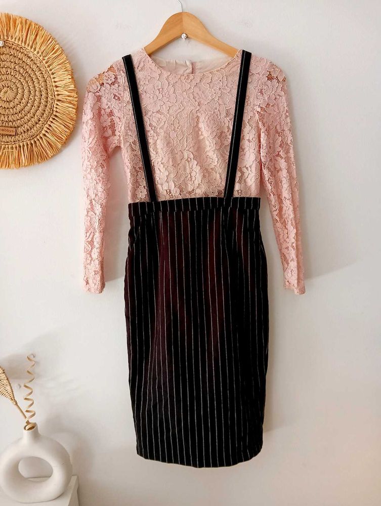 Korean Stylish Dungaree Dress
