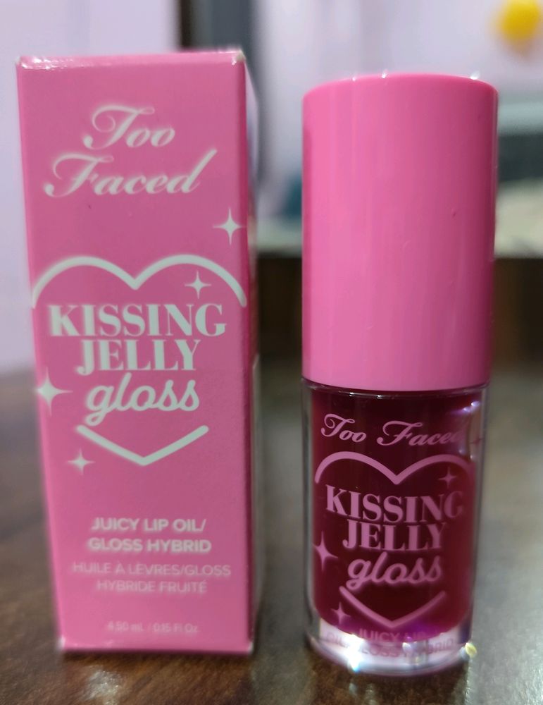 Full Size Too Faced Lipstick Gloss Kissing Jelly