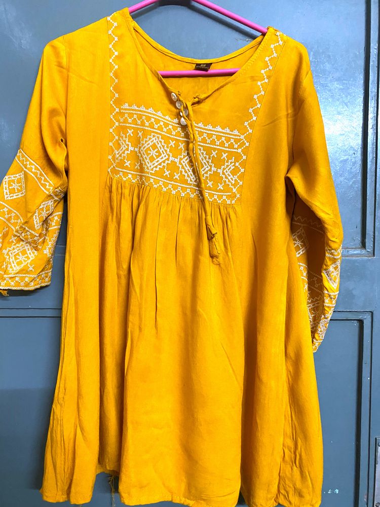 This The Mustard Yellow Tunic Kurta
