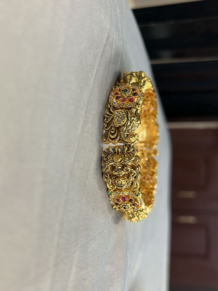 Ornate Gold-Tone Bangle