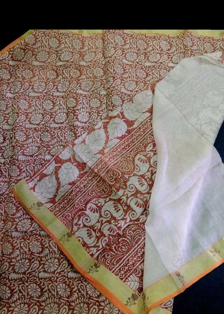 Printed Saree without blouse