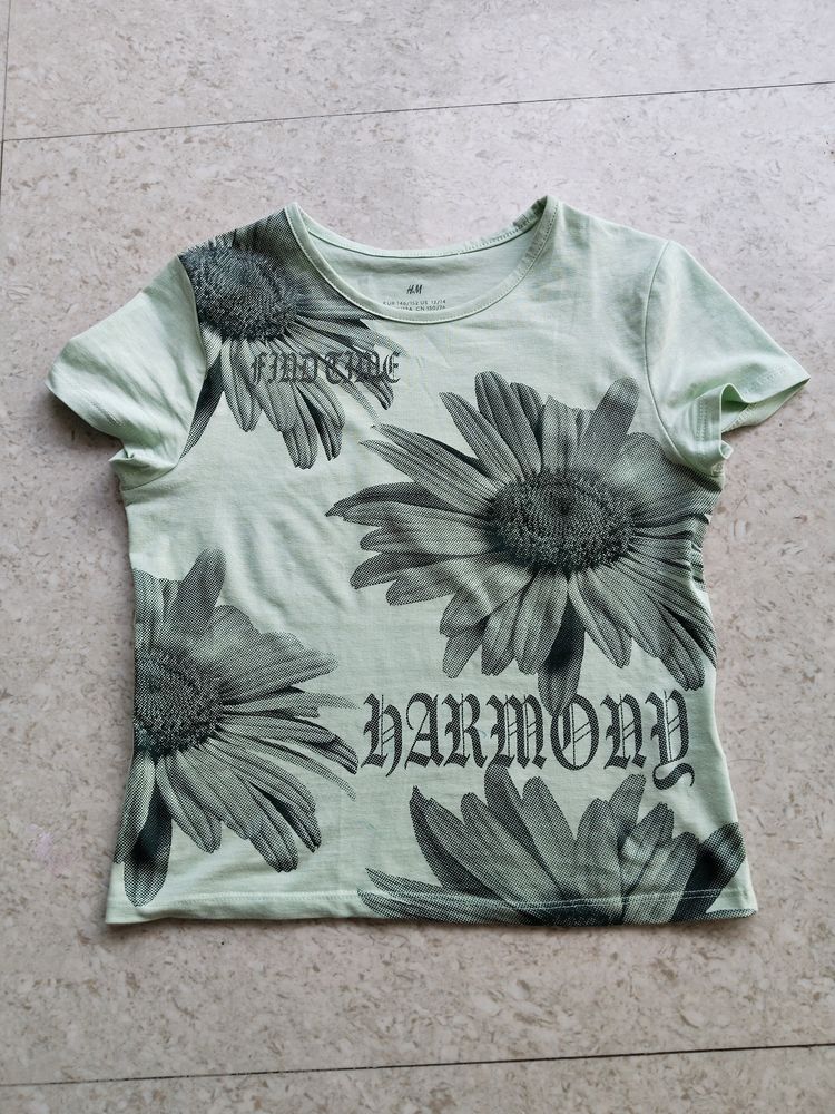 H&amp;M Floral Harmony Graphic Tee