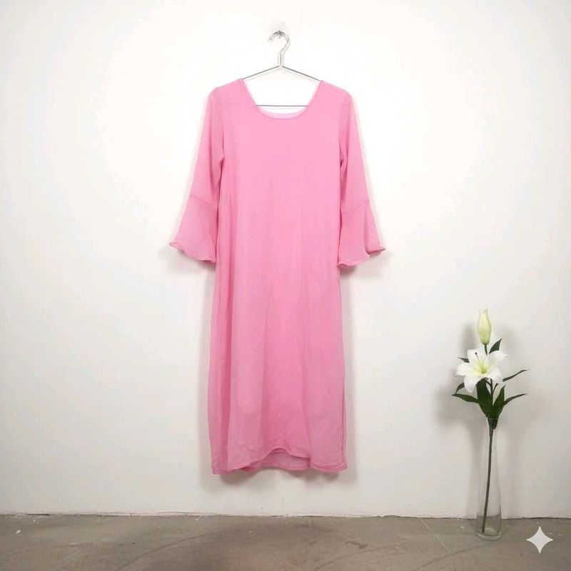 Pink Midi Dress