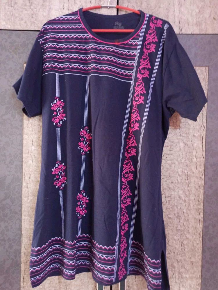 Casual Navy Blue Co-ord Set